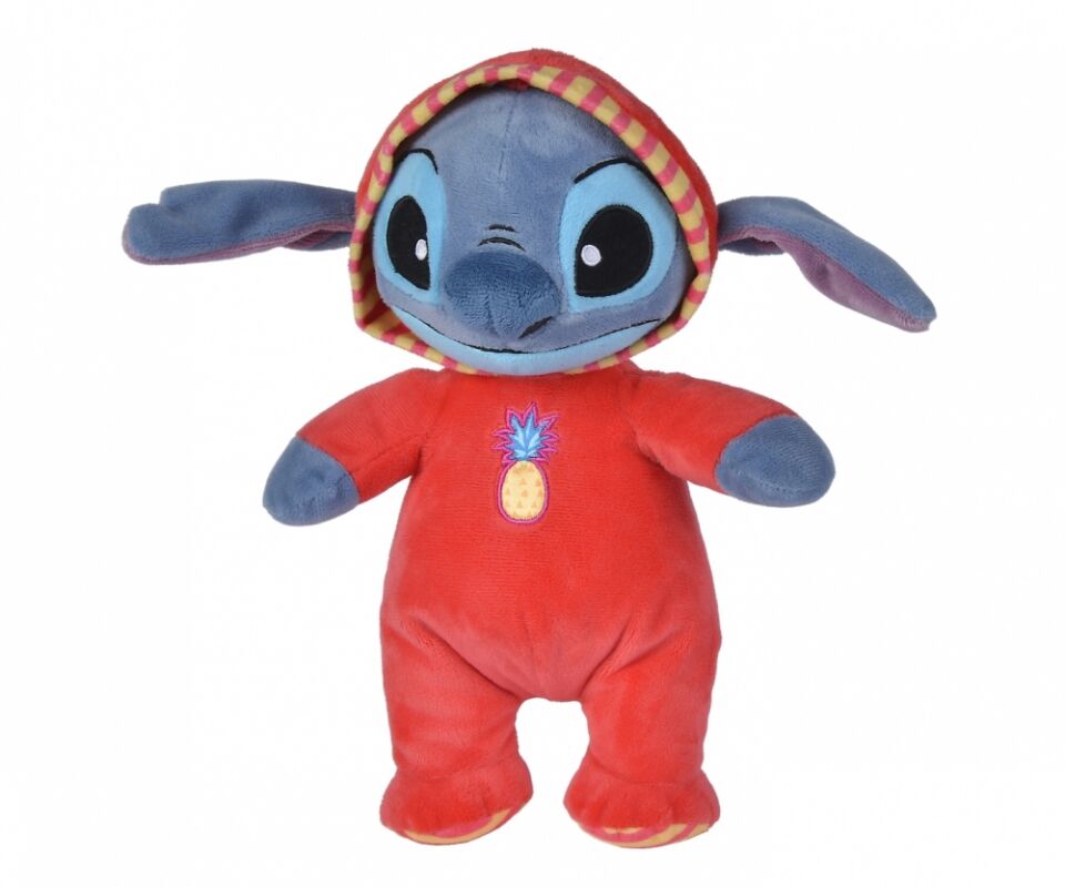  stitch peluche pyjama rouge 45 cm 